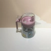 Pink lid glass oil pot, pure titanium wine pot, Guotai stainless steel wine pot and wine set details Picture